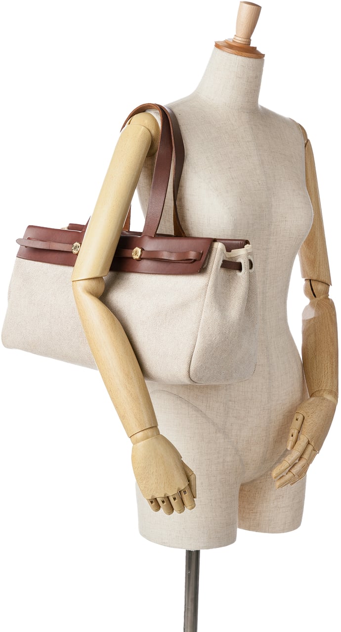 Hermès Herbag Cabas MM Bruin