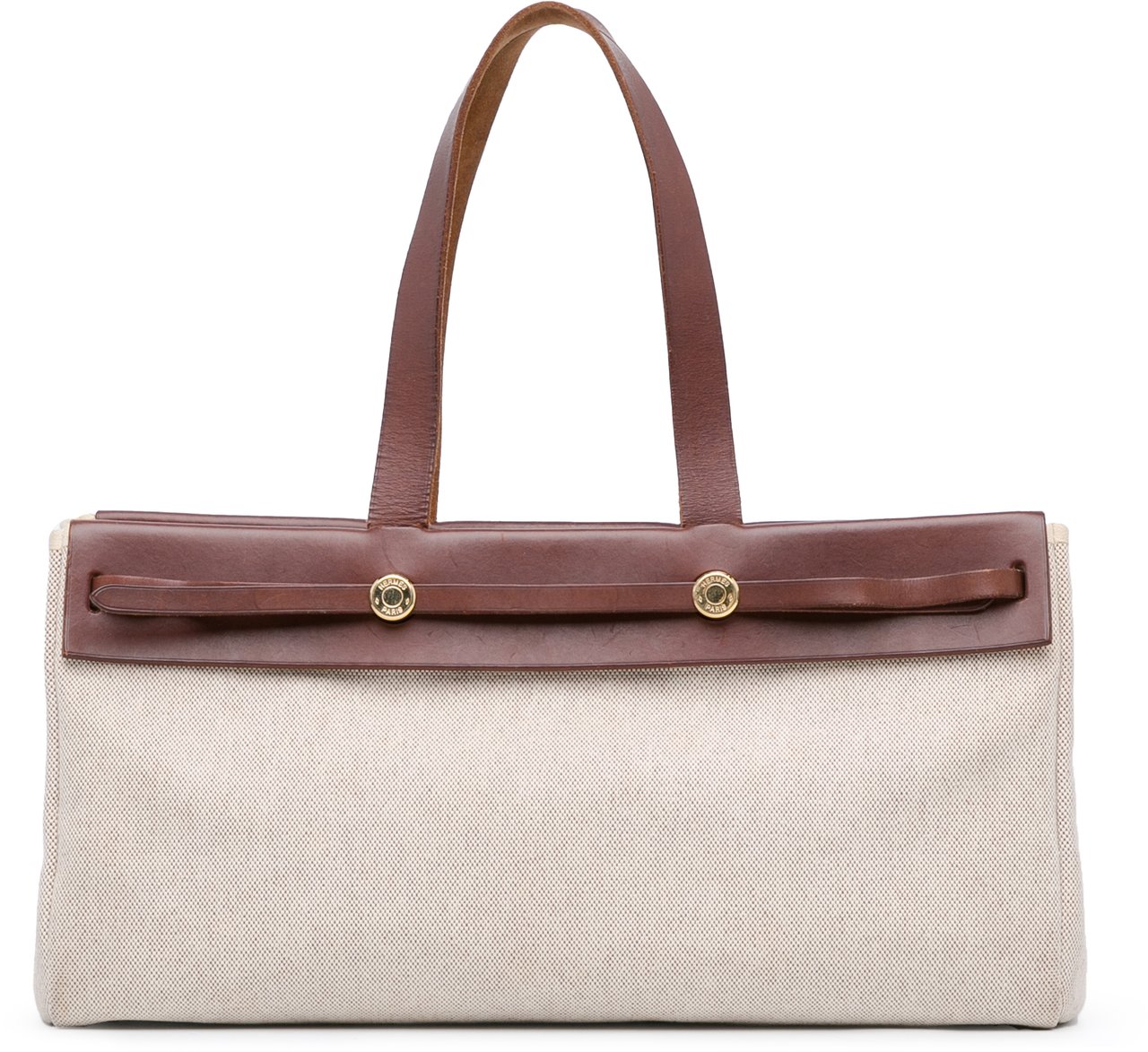 Hermès Herbag Cabas MM Bruin