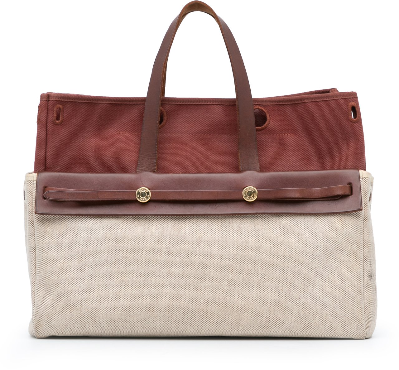 Hermès Herbag Cabas MM Bruin