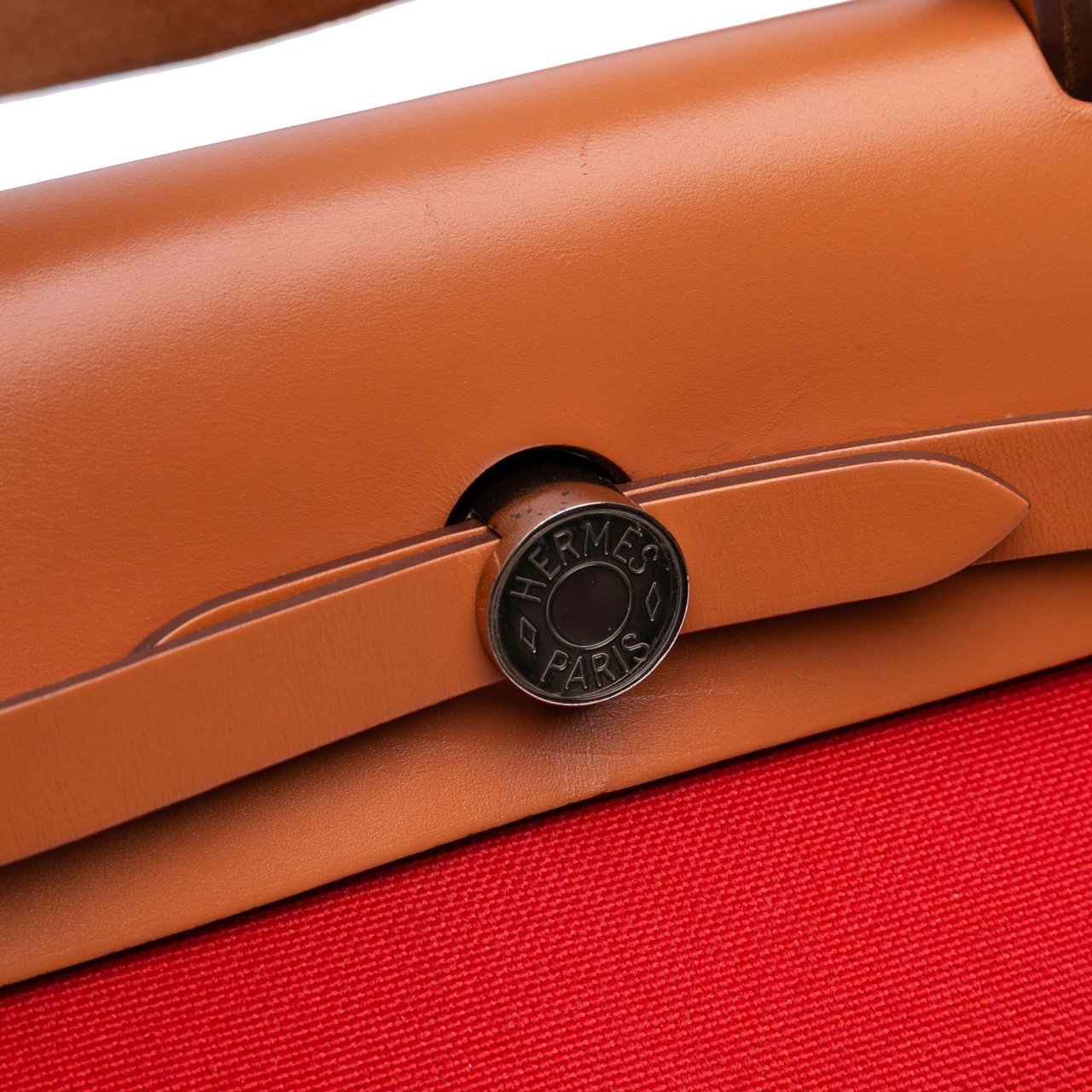 Hermès Toile Herbag Zip 31 Rood