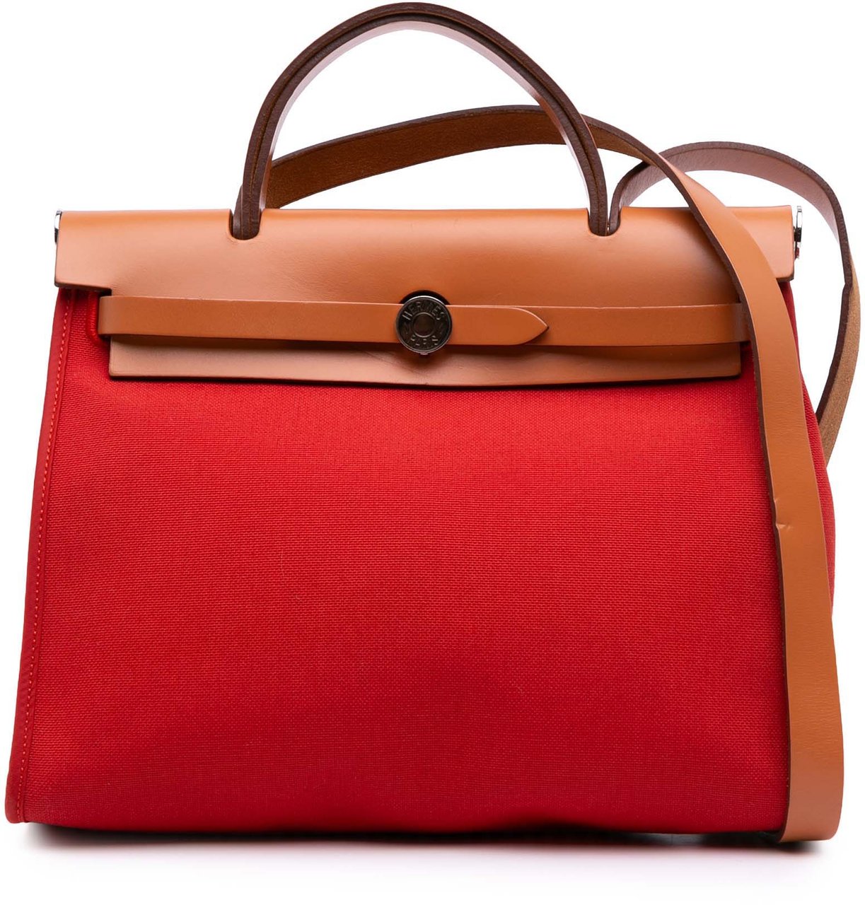 Hermès Toile Herbag Zip 31 Rood
