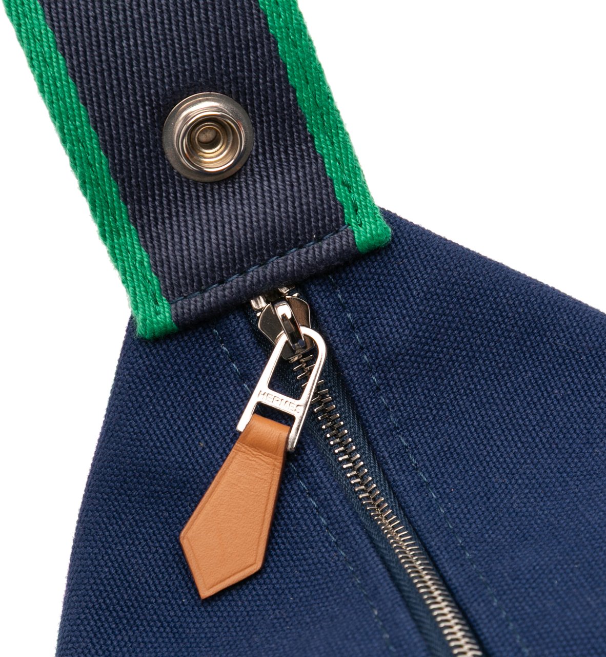 Hermès Small Toile Bride A Brac Case Blauw