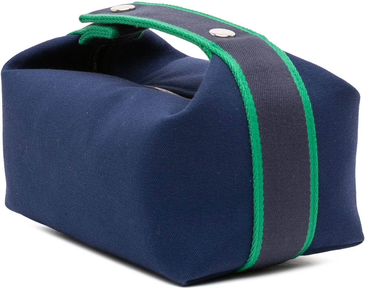 Hermès Small Toile Bride A Brac Case Blauw