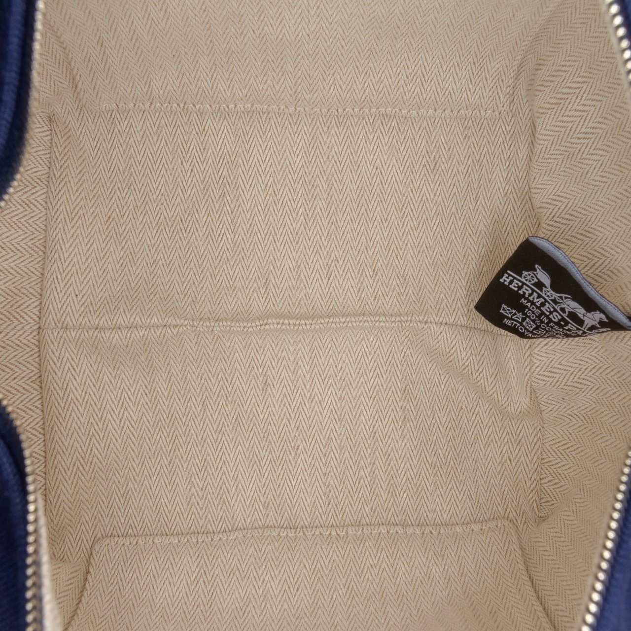 Hermès Small Toile Bride A Brac Case Blauw