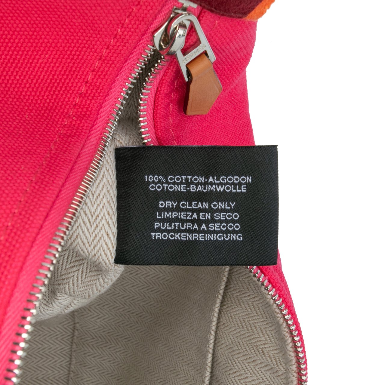 Hermès Small Canvas Bride A Brac Case Roze