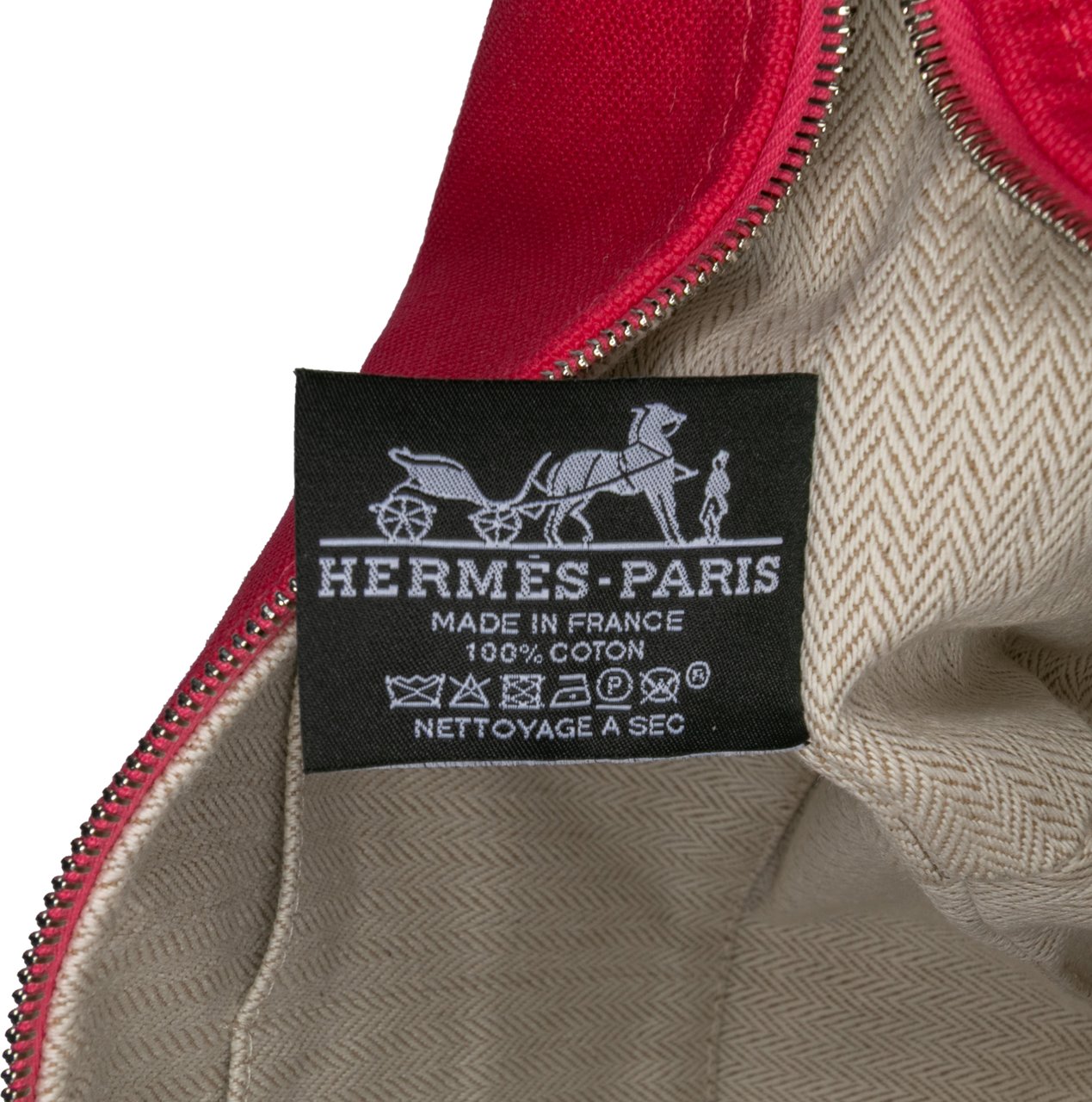 Hermès Small Canvas Bride A Brac Case Roze