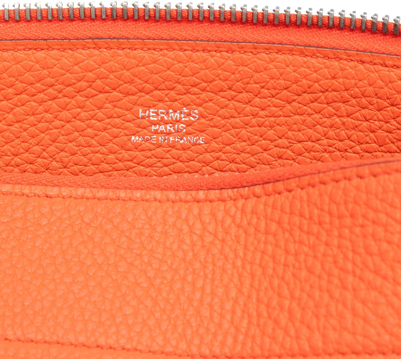 Hermès Medium Togo Bazar Pouch Oranje