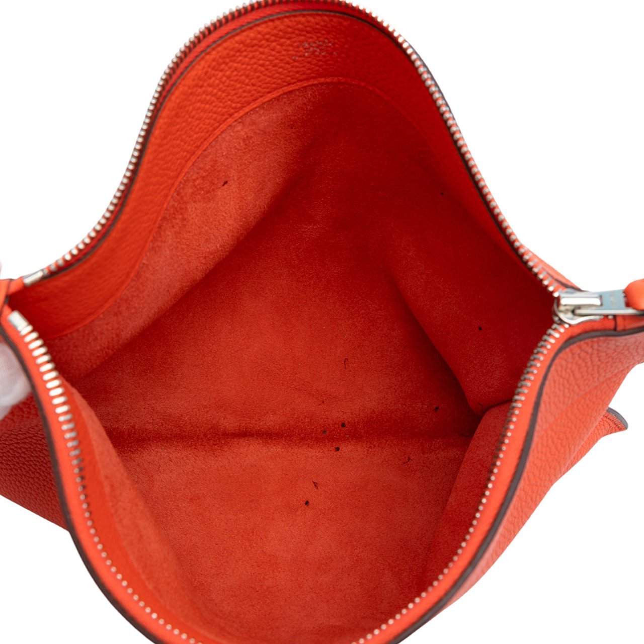 Hermès Medium Togo Bazar Pouch Oranje