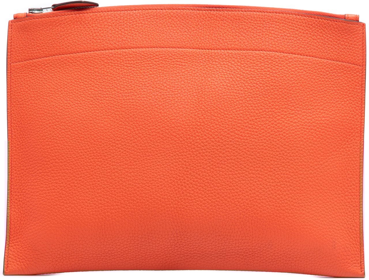Hermès Medium Togo Bazar Pouch Oranje