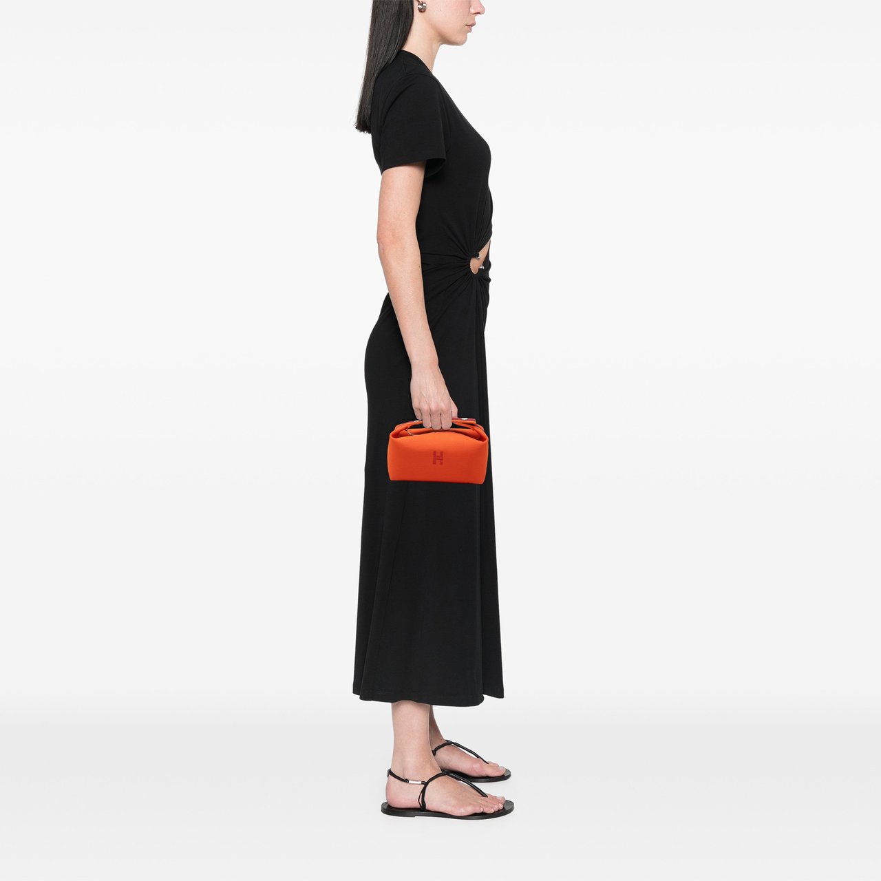 Hermès Small Toile Bride A Brac Case Oranje