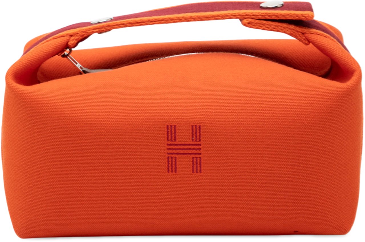 Hermès Small Toile Bride A Brac Case Oranje