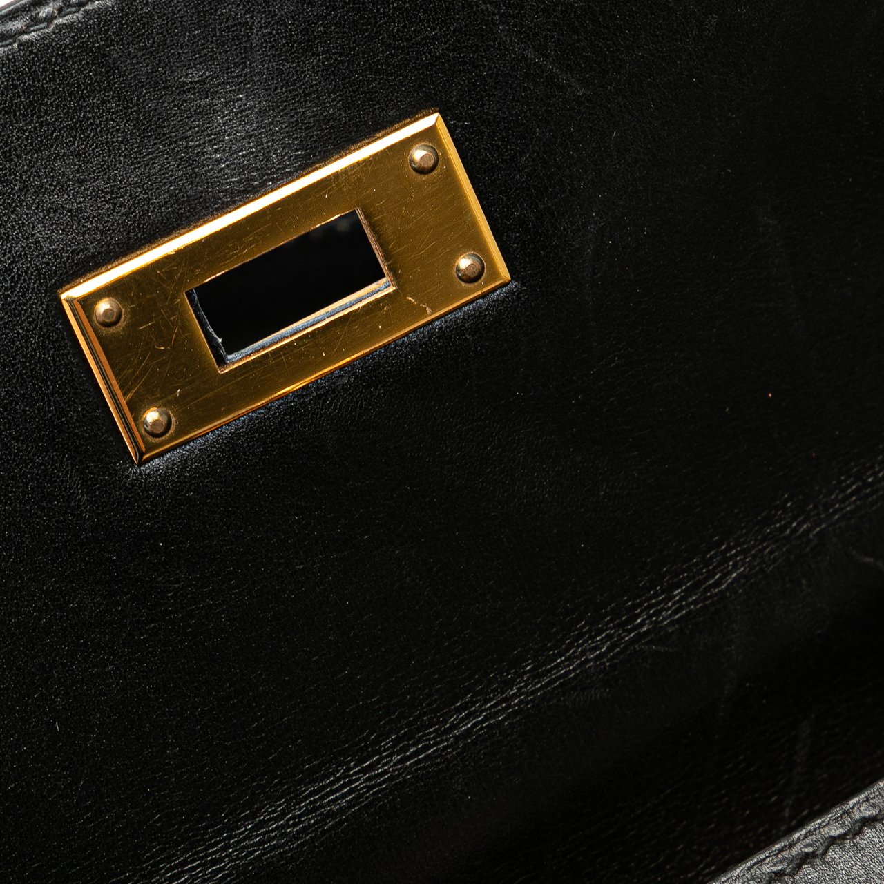 Hermès Box Calf Kelly Sellier 32 Zwart