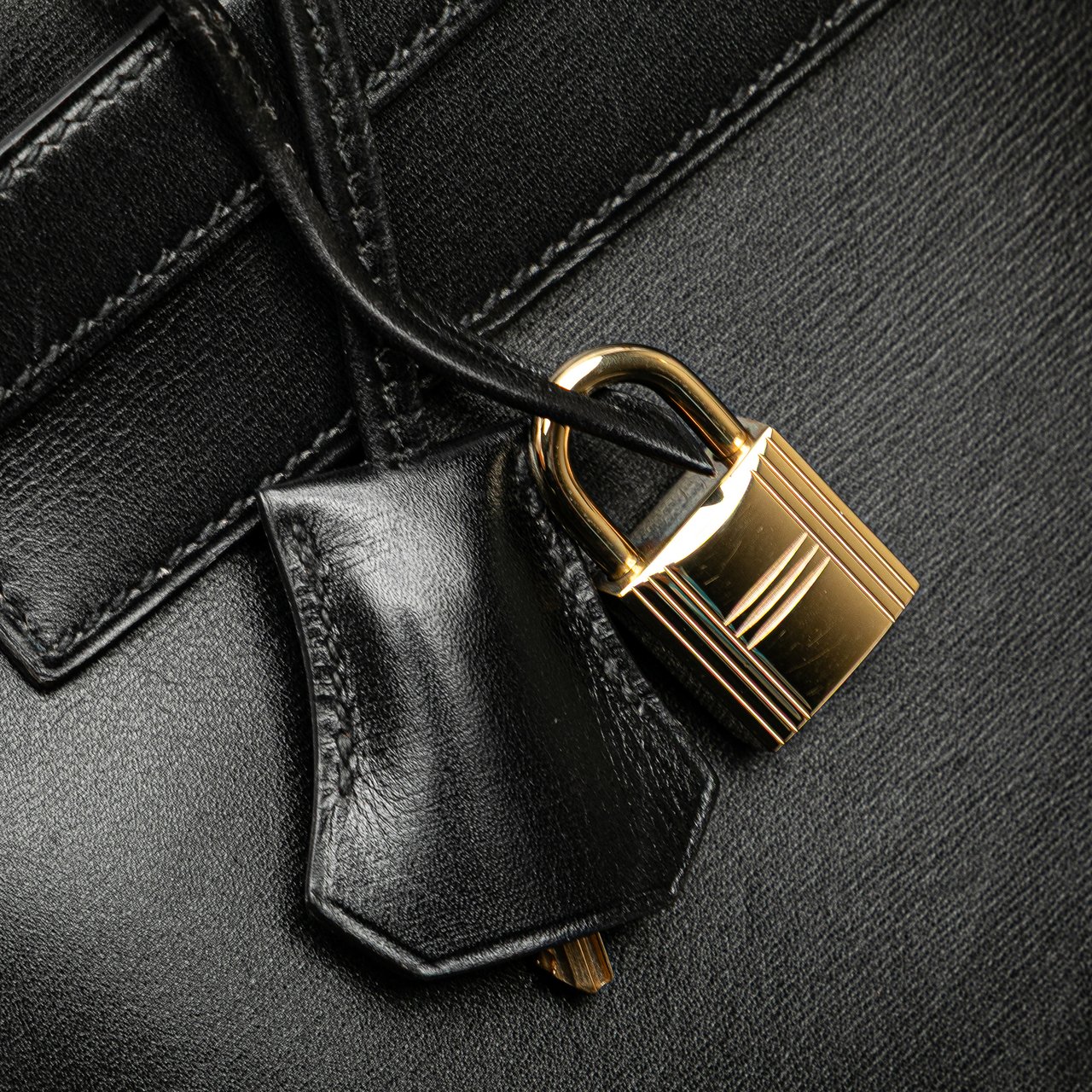 Hermès Box Calf Kelly Sellier 32 Zwart