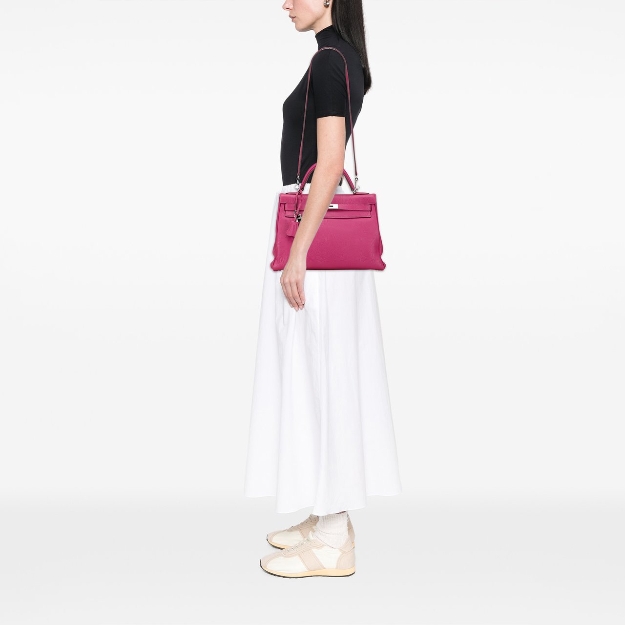 Hermès Togo Kelly II Retourne 32 Roze