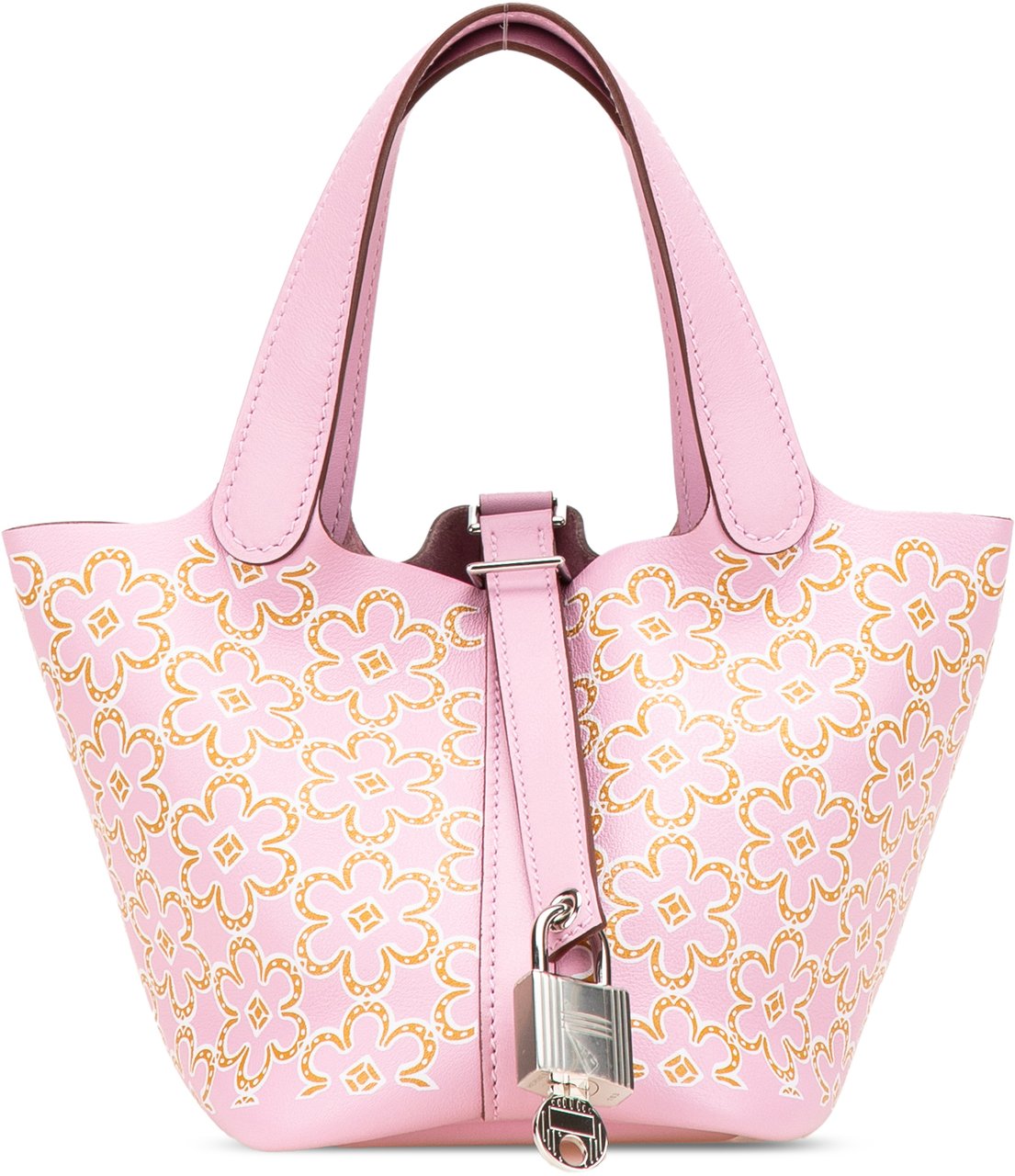 Hermès Micro Swift Lucky Daisy Picotin Lock 14 Roze