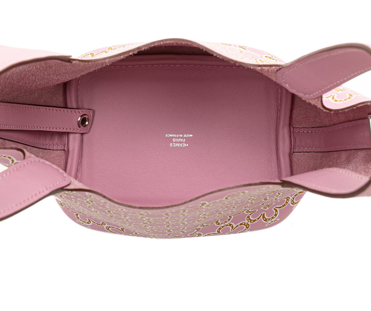 Hermès Micro Swift Lucky Daisy Picotin Lock 14 Roze