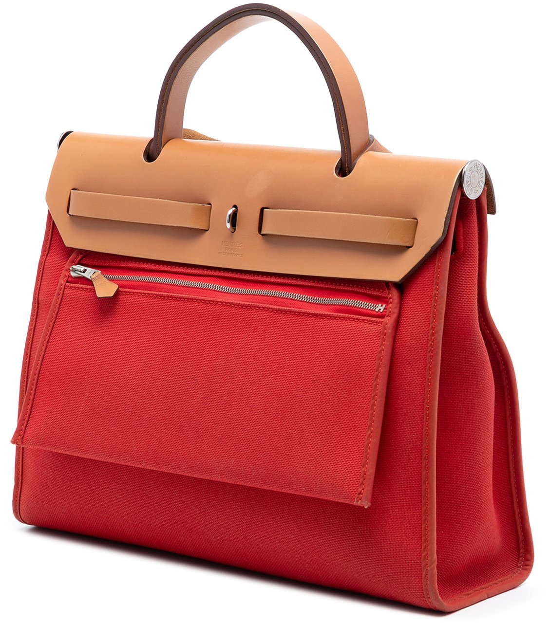 Hermès Toile Herbag Zip 31 Rood