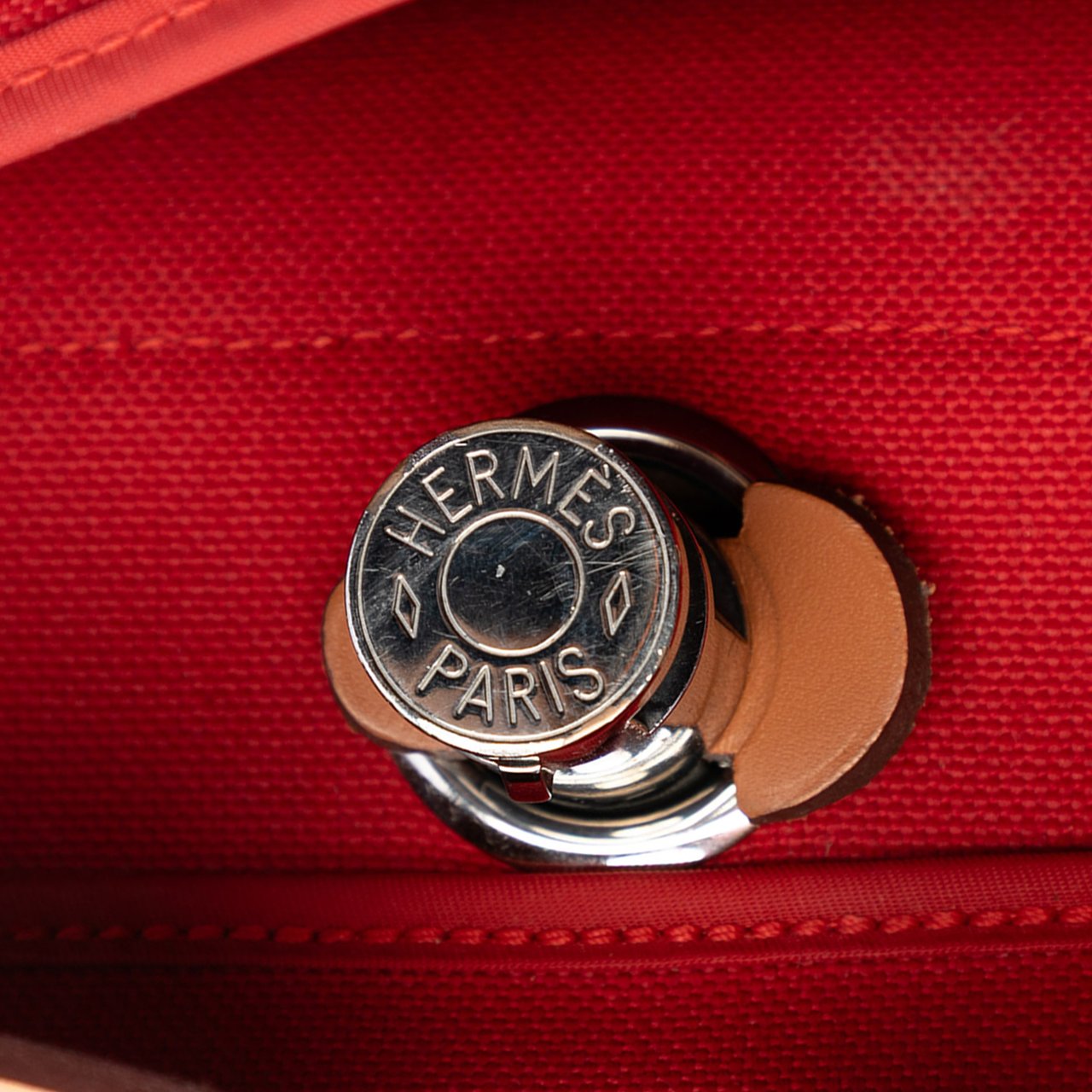 Hermès Toile Herbag Zip 31 Rood
