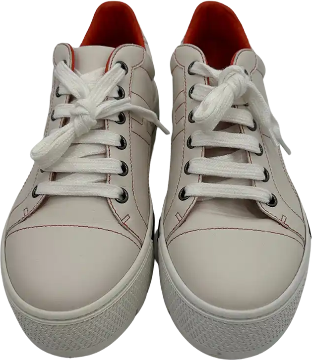 Hermès Hermès Sneaker Voltage calfskin with platform sole EU36 / very good Wit