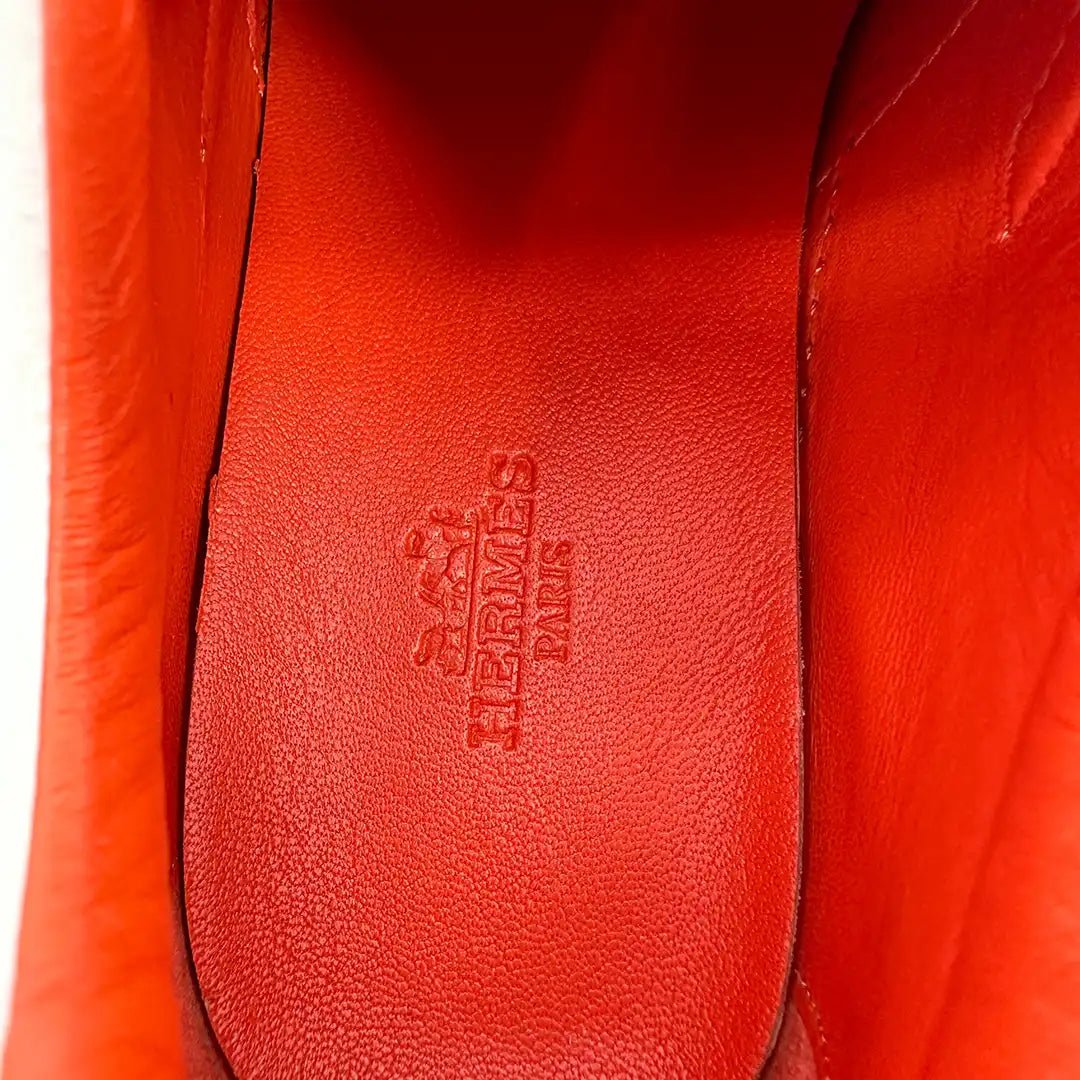 Hermès Hermès Sneaker Voltage calfskin with platform sole EU36 / very good Wit