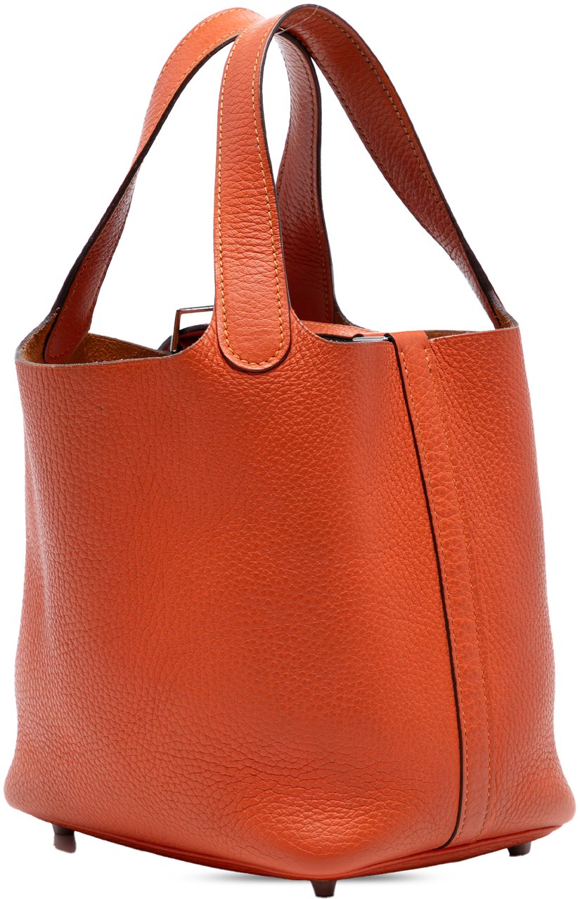 Hermès Clemence Picotin Lock 18 Oranje