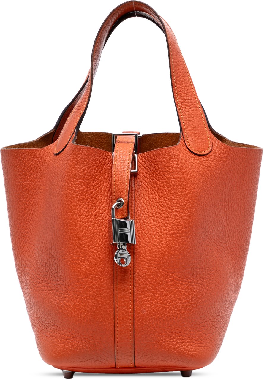 Hermès Clemence Picotin Lock 18 Oranje