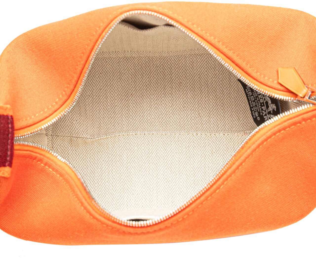 Hermès Small Toile Bride A Brac Case Oranje