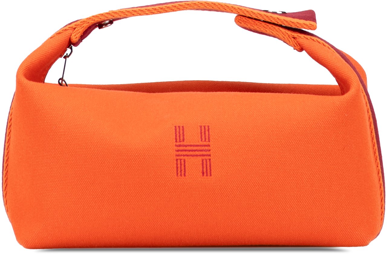 Hermès Small Toile Bride A Brac Case Oranje