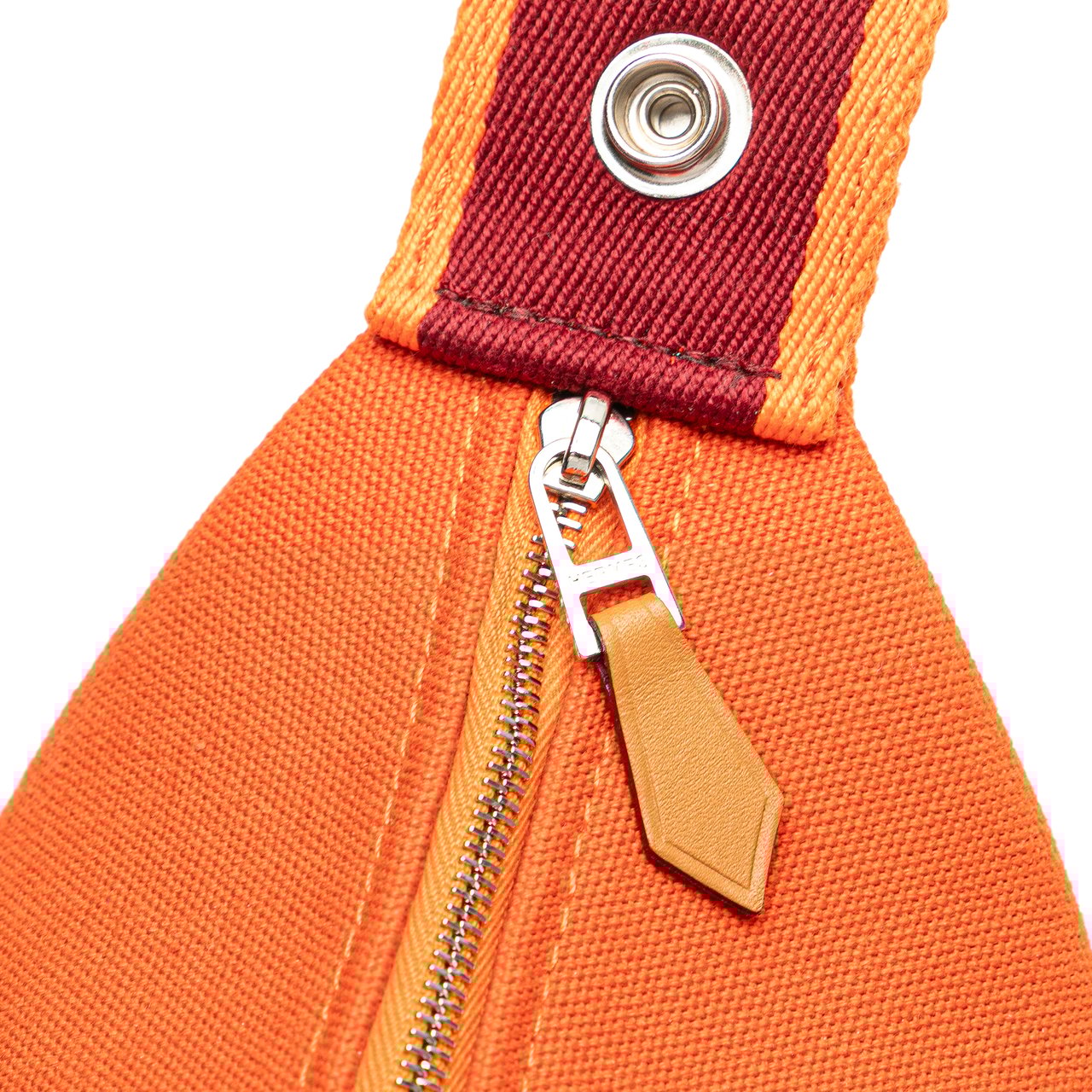 Hermès Small Toile Bride A Brac Case Oranje