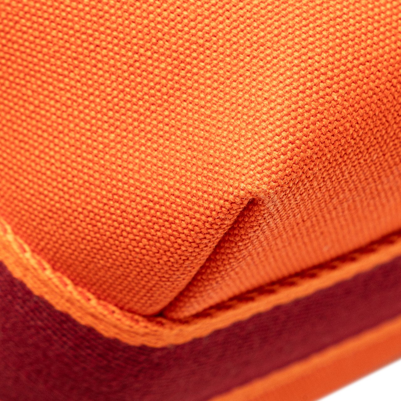 Hermès Small Toile Bride A Brac Case Oranje