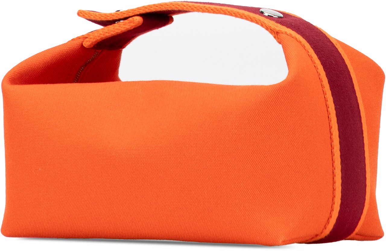 Hermès Small Toile Bride A Brac Case Oranje