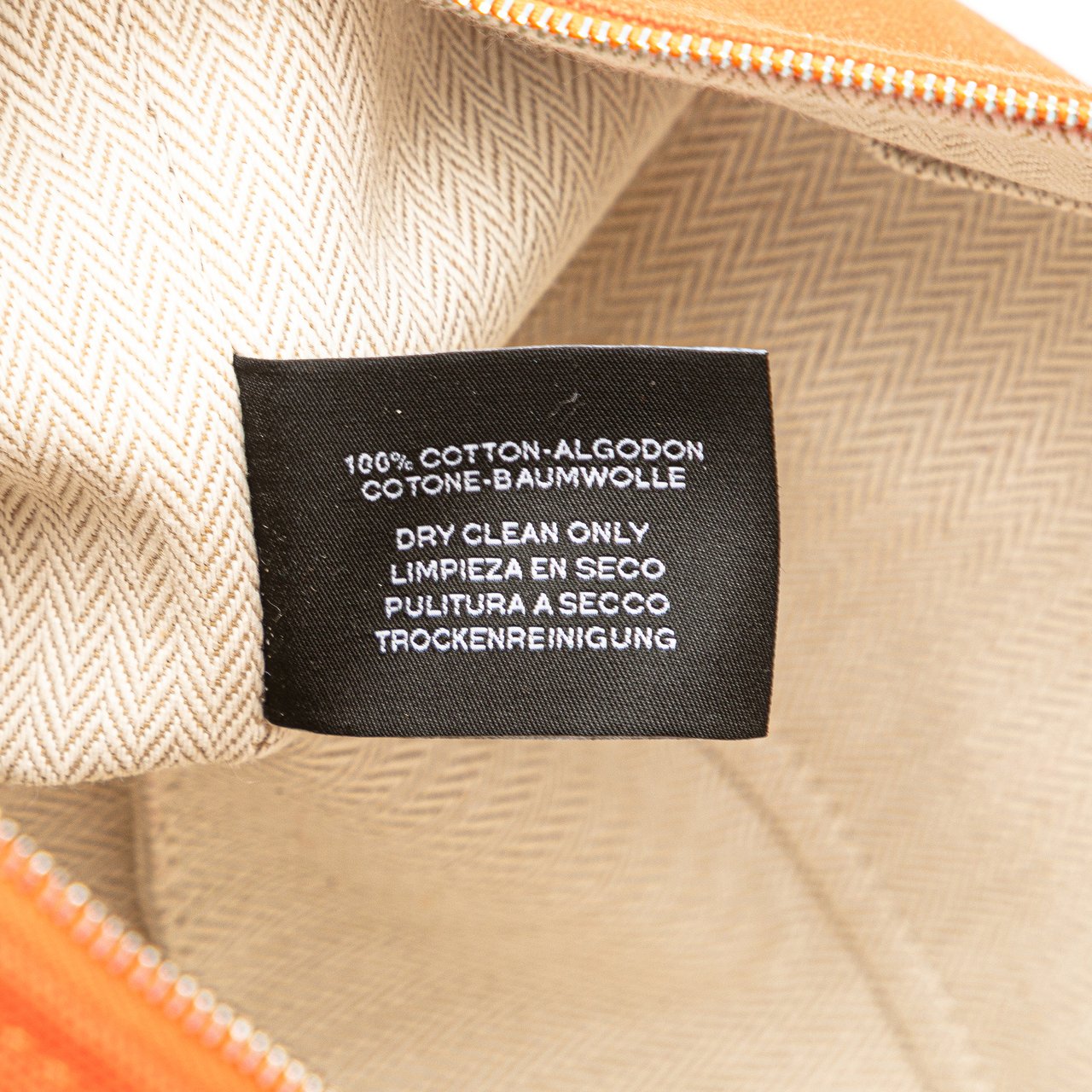 Hermès Small Toile Bride A Brac Case Oranje