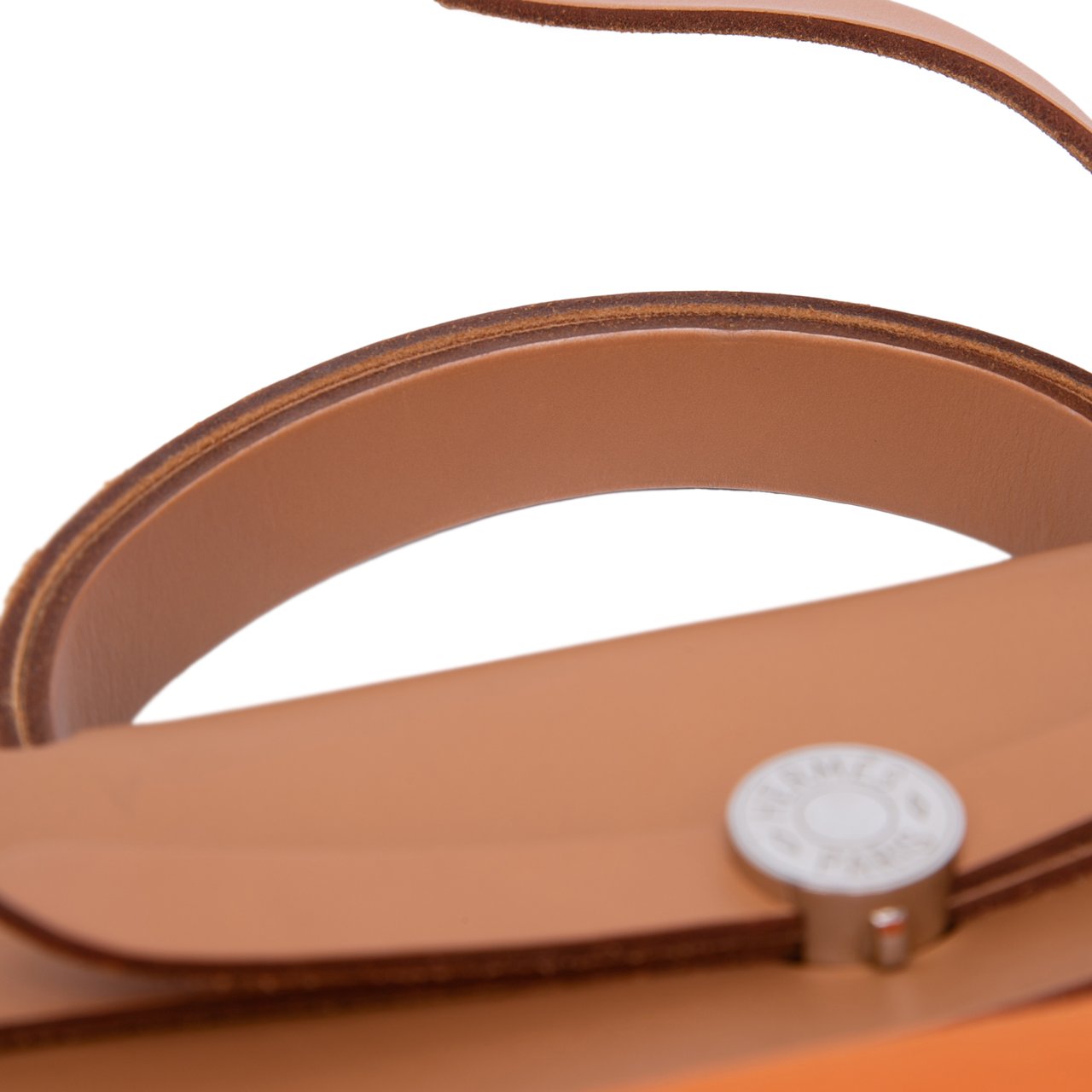 Hermès Toile Herbag Zip 39 Oranje