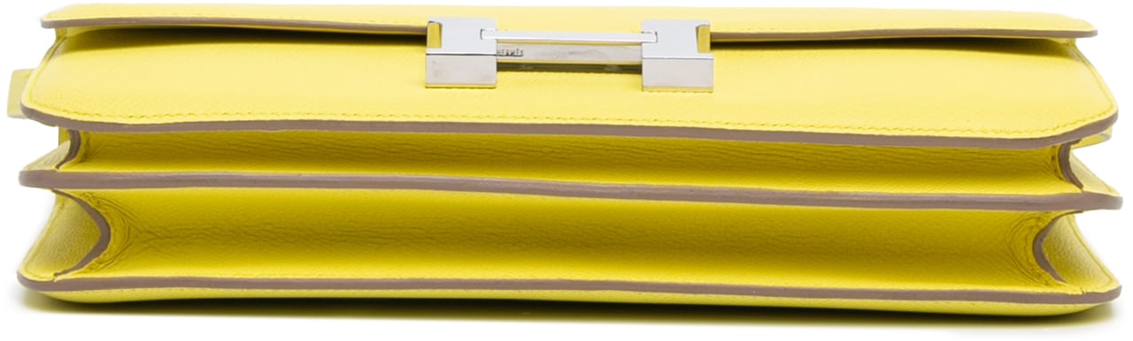 Hermès Epsom Constance Elan 25 Geel