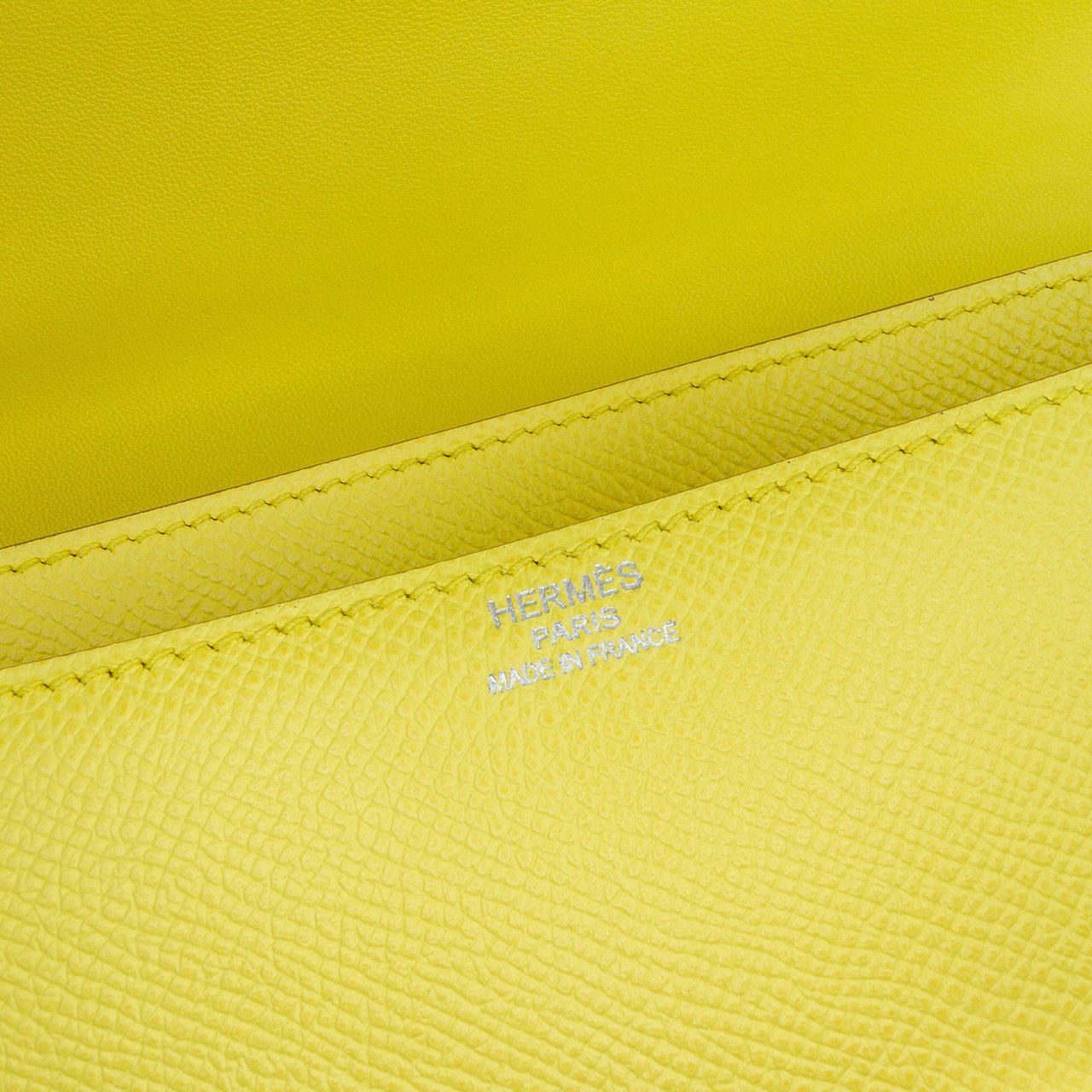 Hermès Epsom Constance Elan 25 Geel