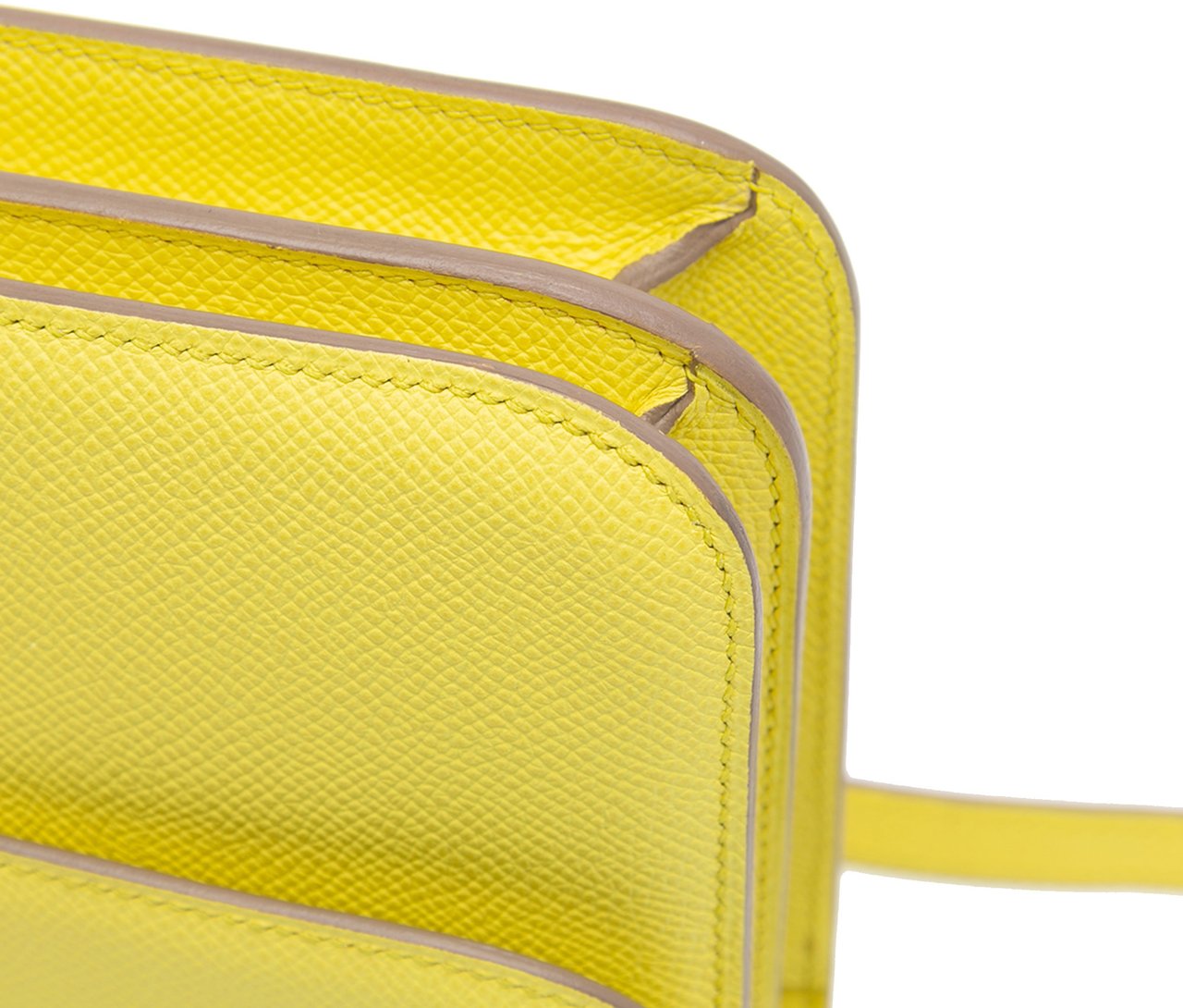 Hermès Epsom Constance Elan 25 Geel