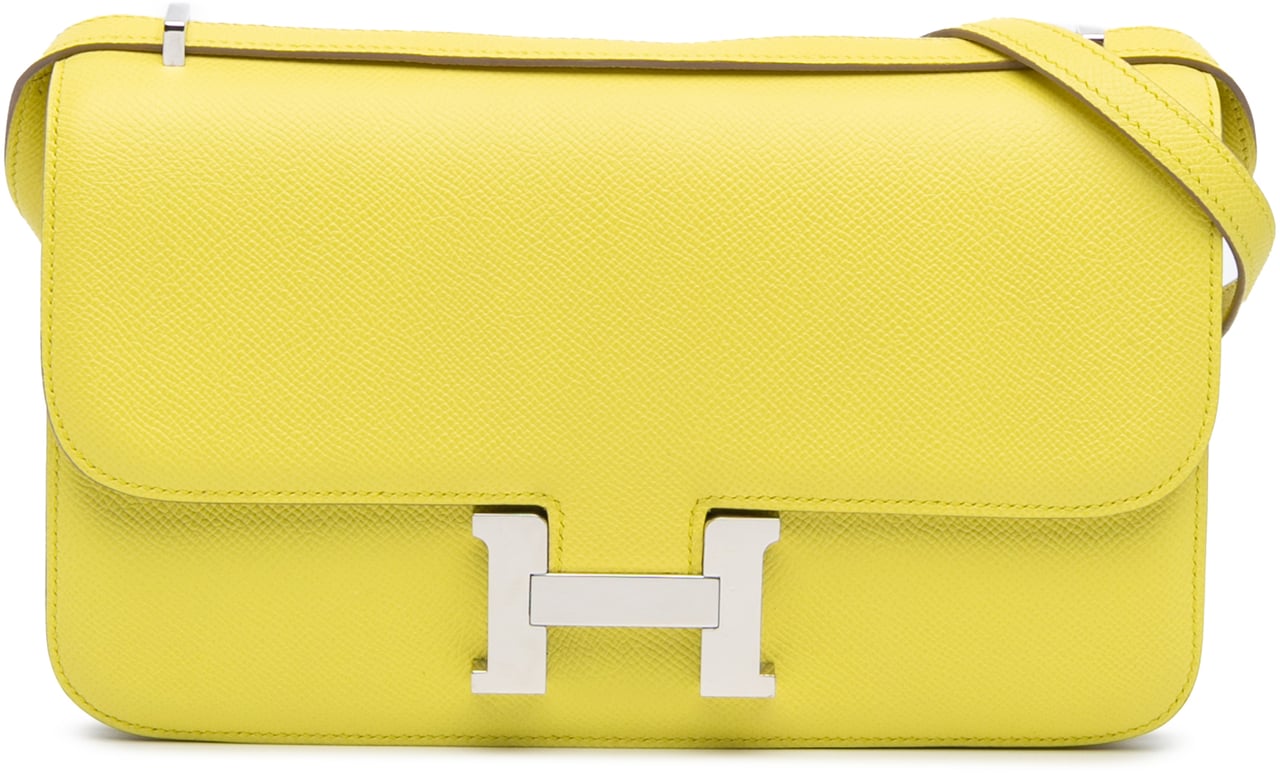 Hermès Epsom Constance Elan 25 Geel