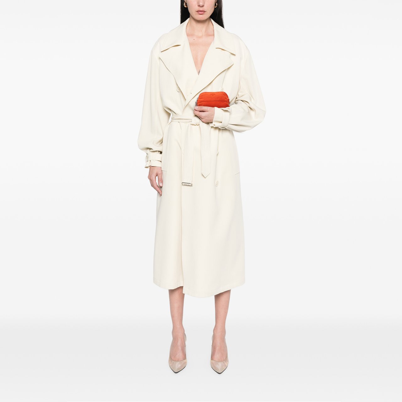 Hermès Mini Toile Bolide Case Oranje