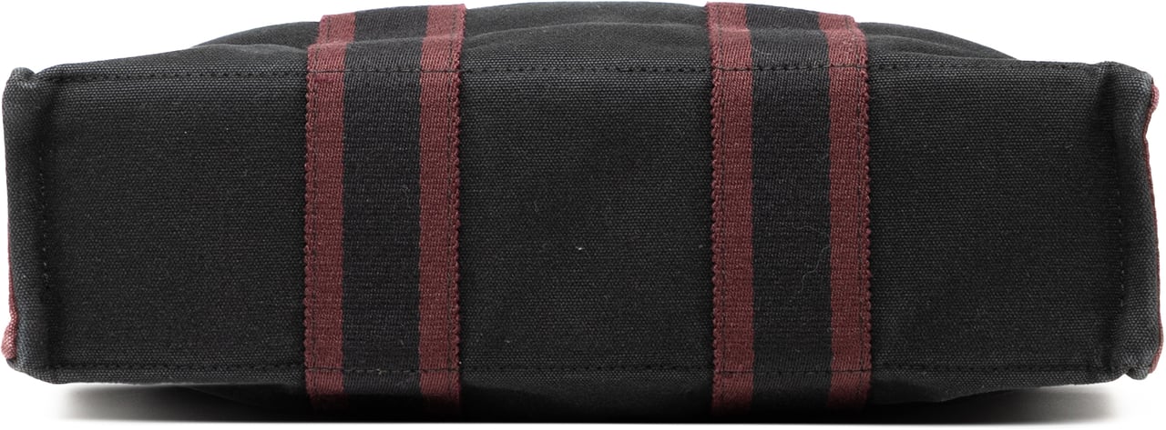 Hermès Bicolor Canvas Fourre Tout PM Zwart