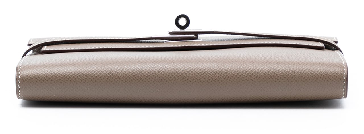 Hermès Epsom Kelly Longue Wallet Bruin