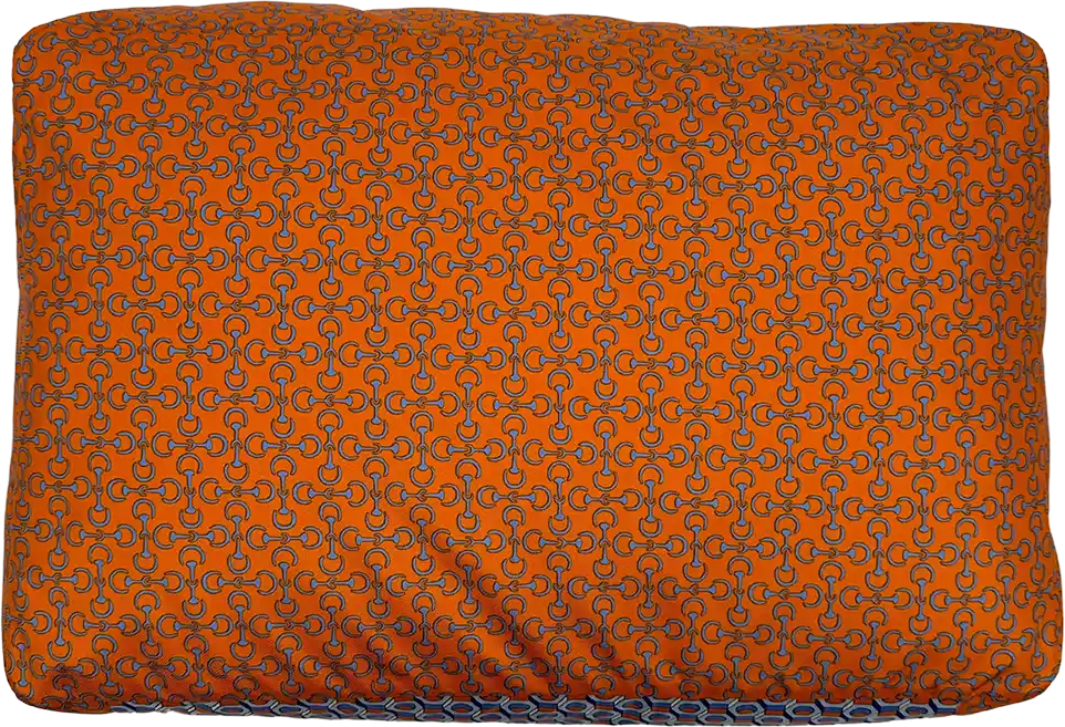 Hermès Hermès Housse De Voyage MM Travel Silk Cushion Cover Orange / unworn Oranje