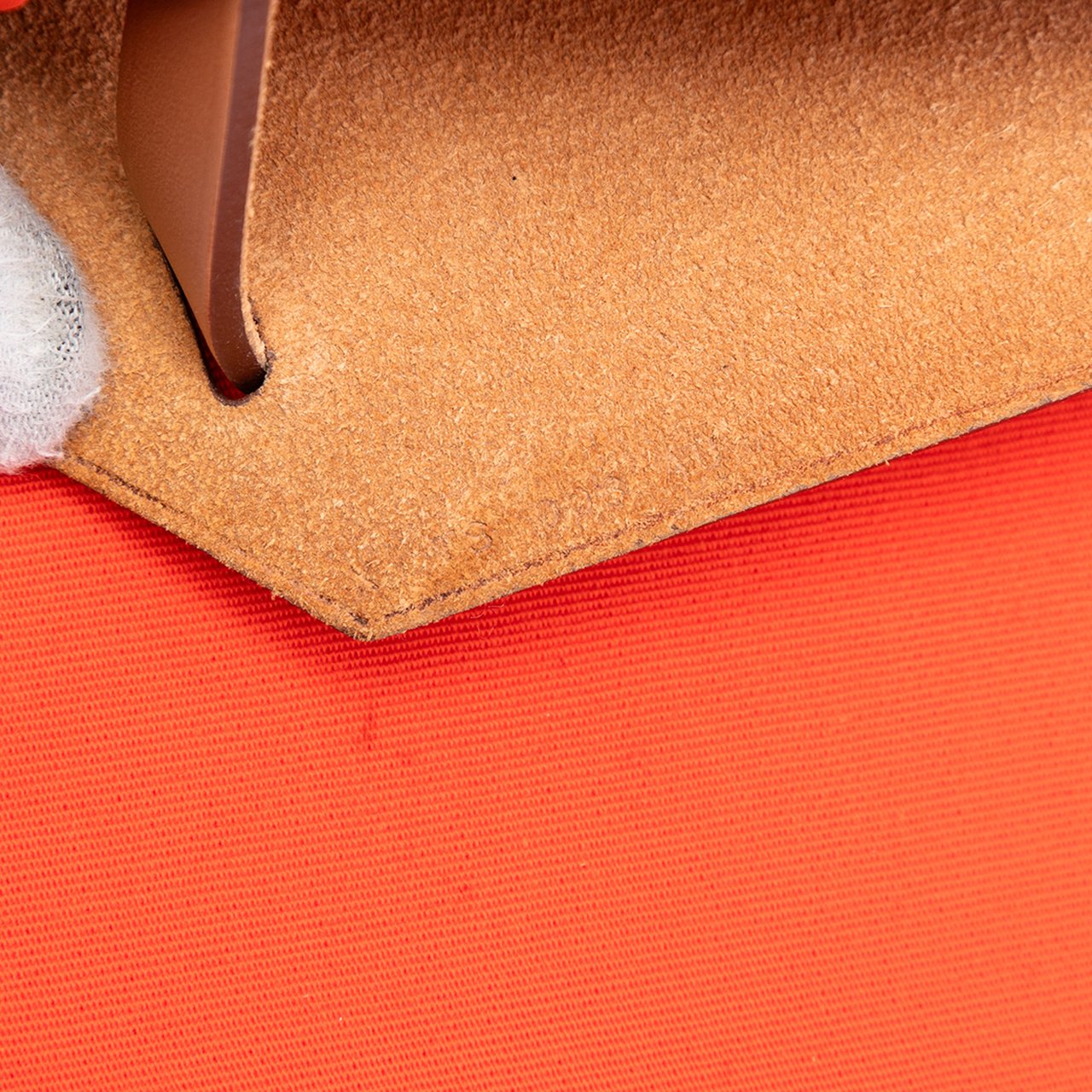 Hermès Toile Herbag Zip 31 Oranje