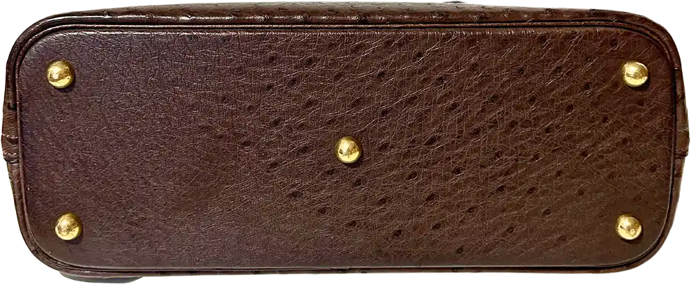 Hermès Hermès Bolide 31 ostrich leather brown / very good Bruin