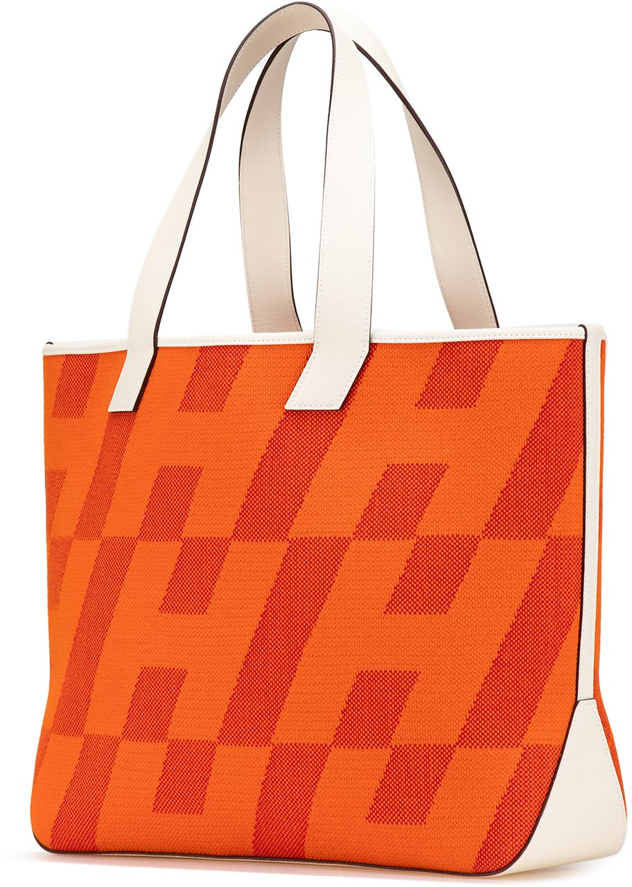 Hermès Toile H and Swift Cabas H en Biais 40 Oranje