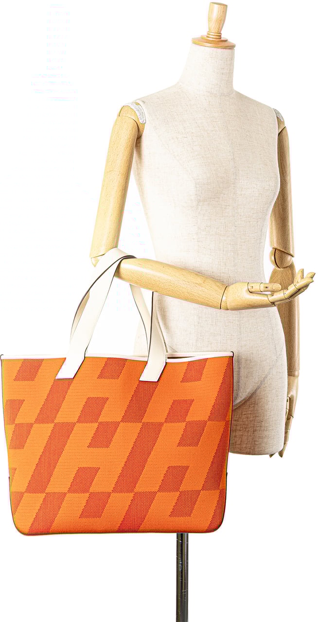 Hermès Toile H and Swift Cabas H en Biais 40 Oranje