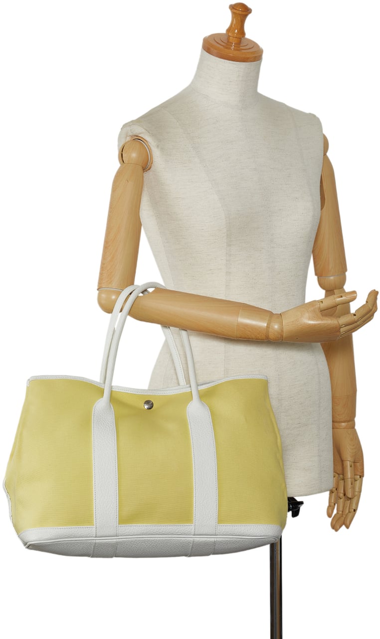 Hermès Toile and Negonda Garden Party 36 Geel