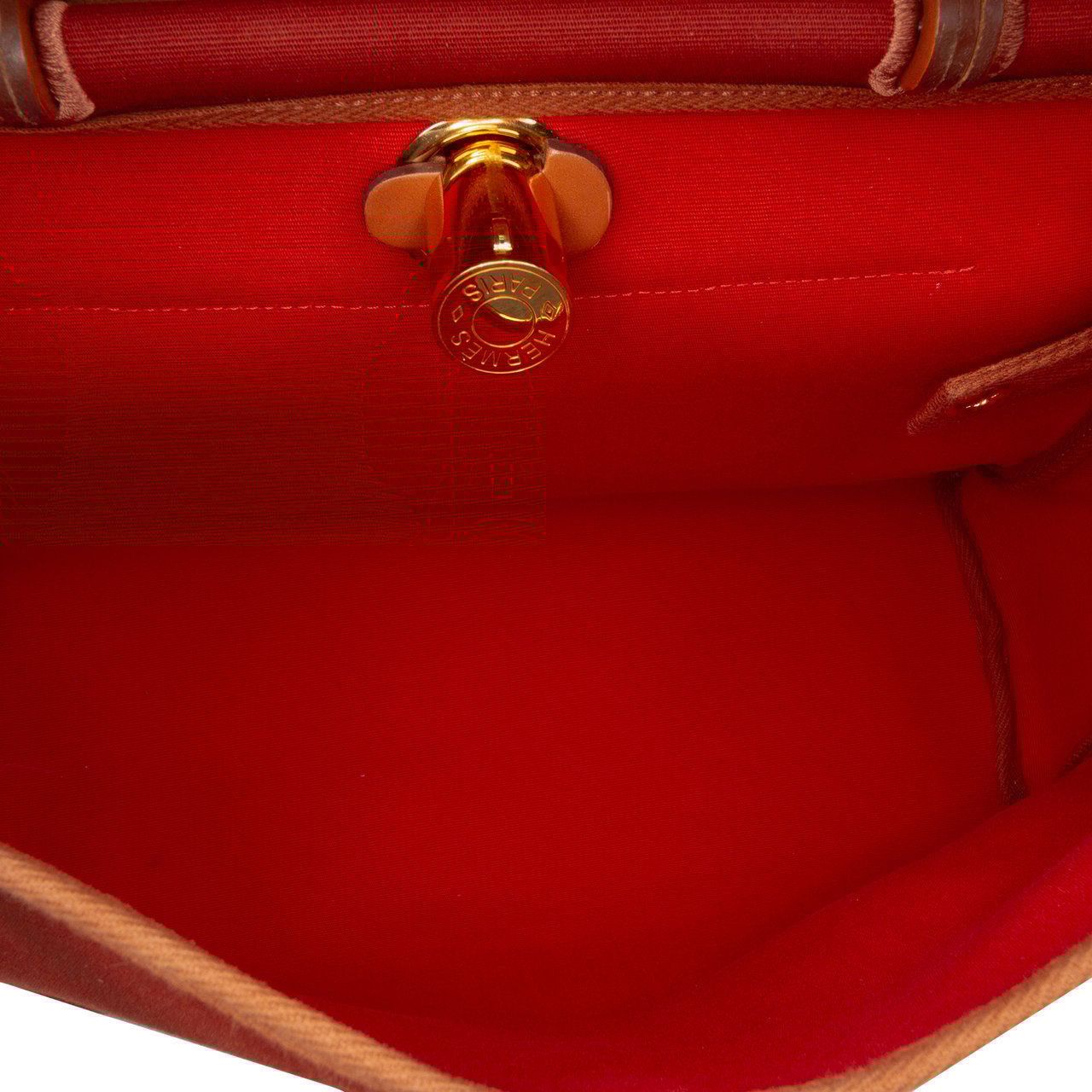 Hermès Toile Herbag Zip Verso 31 Oranje