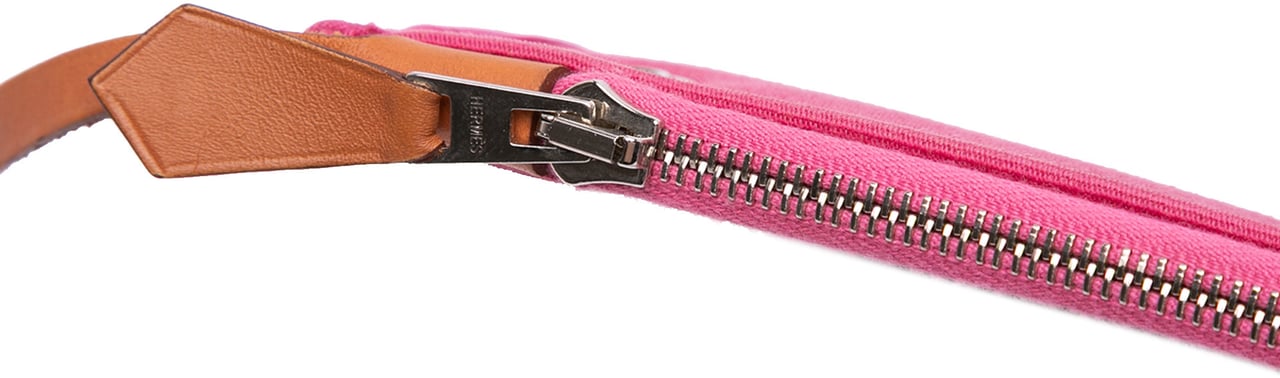 Hermès Toile Herbag Zip 31 Roze