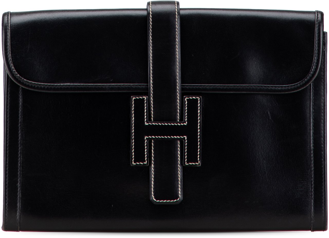Hermès Box Calf Jige 29 Zwart