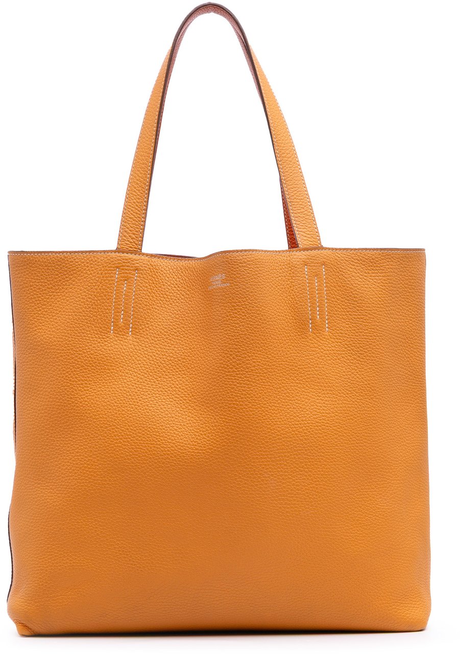 Hermès Clemence Double Sens 36 Oranje